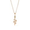 Titanium Steel Women's Light Luxury Snake Pendant O Word Chain Necklace With Geometric Pattern And Electroplating
