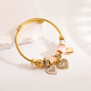 Titanium Steel Women's Love Bear Pendant Bracelet With Animals And Zodiac Pattern