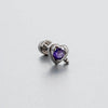 Titanium Steel Women's Love Butterfly Zircon Earrings
