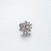 Titanium Steel Women's Lovely Inlaid Zircon Heart Flower Star Ear Nails
