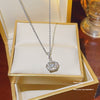 Titanium Steel Women's Niche Fashion Necklace With Mixed Gem Inlay And Geometric Pattern And Cross Chain