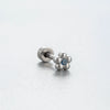 Titanium Steel Women's Niche Style Ear Nail With Inlaid Zircon Butterfly Spider Flower Animal Zodiac Pendant