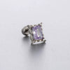 Titanium Steel Women's Niche Style Ear Nail With Inlaid Zircon Butterfly Spider Flower Animal Zodiac Pendant