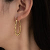Titanium Steel Women's Simple Geometric Ushaped Electroplated Earrings