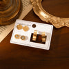 Titanium Steel Women's Simple Style Electroplating Circle And Heart Earrings Set