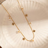 Titanium Steel Women's Spring And Summer Allmatch Necklace With Life Tree Design And Electroplated 18K Gold