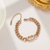 Titanium Steel Women's Summer Clavicle Chain With Hiphop Elegant Short Niche Design And Geometric Pattern Electroplated