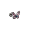 Titanium Steel Women's Zirconia Butterfly Love Bow Ear Nails