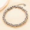 Titanium Steel Woven Ring Bracelet Cartoon And Plant Flowers Style Electroplated