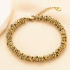 Titanium Steel Woven Ring Bracelet Cartoon And Plant Flowers Style Electroplated