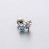 Titanium Steel Zircon Butterfly Women's Little Fresh Style Ear Nails
