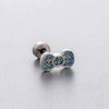 Titanium Steel Zircon Butterfly Women's Little Fresh Style Ear Nails