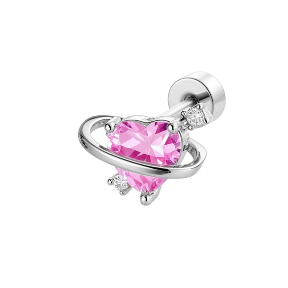 Titanium Steel Zircon Earrings For Women Highend Girly Piercing Jewelry