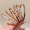 Titanium Steel Zircon Electroplated Real Gold Niche Geometric Bracelet For Women