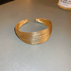 Titanium Steel Zircon Electroplated Real Gold Niche Geometric Bracelet For Women