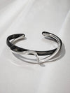 Titanium Steel Zircon Electroplated Real Gold Niche Geometric Bracelet For Women