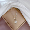 Titanium Steel Zircon Geometric Cartoon Plant Flowers Electroplated Women's Necklace