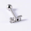 Tongue Ring Stainless Steel Five Stars Punk Stylish Electroplating