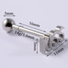 Tongue Ring Stainless Steel Five Stars Punk Stylish Electroplating