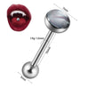 Tongue Ring Stainless Steel Geometric Dripping Oil Jewelry