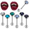 Tongue Ring Stainless Steel Geometric Dripping Oil Jewelry