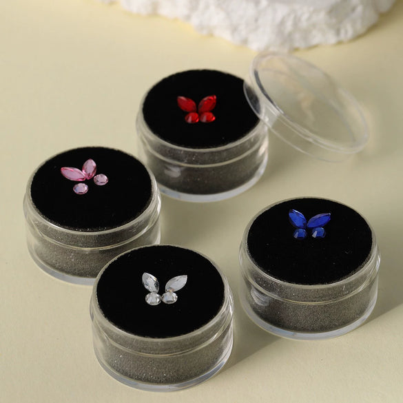 Tooth Decoration Horse Eye Flat Bottom Crystal Rhombus Tooth Drill Set