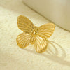 Towel Buckle And Scarf Knot Buckle Dualuse Accessories Titanium Steel Bow Ring Fashion Styling Electroplating For Women