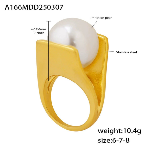 Traceless Bead Niche Design Beaded Necklace Chain Earrings Ring In Stainless Steel With Electroplating For Women
