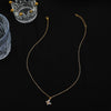 Transparent Crystal Butterfly Inlaid Copper Necklace For Women Light Luxury Niche Design All Match Clavicle Chain Pendant