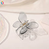 Transparent 3D Butterfly Resin Hair Claw Clip Handmade Elegant Women's Hair Accessory