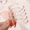 Transparent 3D Butterfly Resin Hair Claw Clip Handmade Elegant Women's Hair Accessory