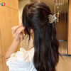 Transparent 3D Butterfly Resin Hair Claw Clip Handmade Elegant Women's Hair Accessory