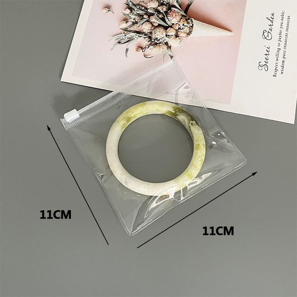 Transparent Pvc Jewelry Zipper Bag For Earrings Necklace Cosmetics Storage Finishing Packaging