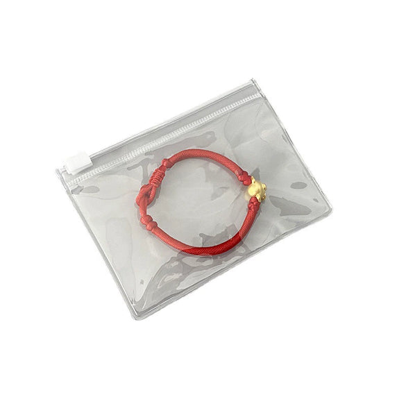 Transparent Pvc Jewelry Zipper Bag For Earrings Necklace Cosmetics Storage Finishing Packaging