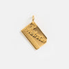 Travel Pendant Necklace Copper Titanium Steel Gold Plated Geometric Heart Shape Electroplated