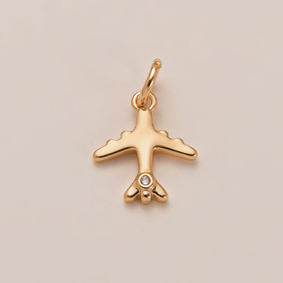 Travel Pendant Necklace Copper Titanium Steel Gold Plated Geometric Heart Shape Electroplated