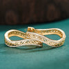 Trendy Bohemian Palace Style Geometric Sshaped Microinlaid Hollow Irregular Zircon Copper Earrings For Women