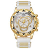 Trendy Business Men's Round Dial Alloy Band Watch With Ordinary Glass Mirror