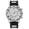 Trendy Business Men's Round Dial Alloy Band Watch With Ordinary Glass Mirror