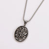 Trendy Cool Powder Casted Geometric Personality Design St Mark's Book Pendant Necklace