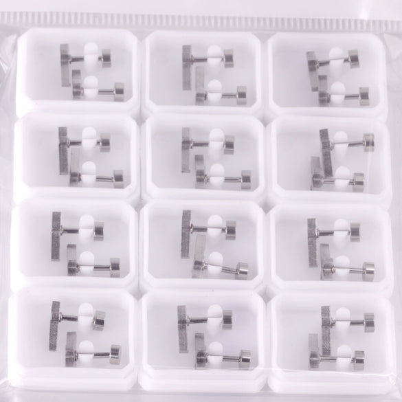 Trendy Cross Stud Earrings For Women Fashionable Versatile Personality Minimalist Electroplated Stainless Steel Screwback Earrings