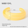 Trendy Dopamine Candy Color Gradient Open Handmade Resin Bracelet Jewelry For Women