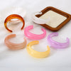 Trendy Dopamine Candy Color Gradient Open Handmade Resin Bracelet Jewelry For Women