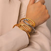 Trendy Electroplated Geometric Stainless Steel Bracelet