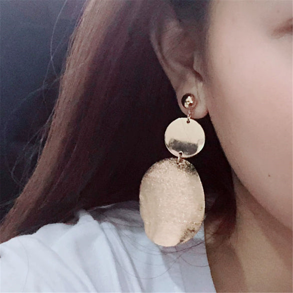 Trendy Fashion Alloy Earrings With Diamond Zircon And Pearl For Women Electroplated Geometric Design