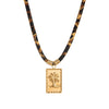 Trendy Fashion Stainless Steel Pendant Geometric Pattern Electroplated Unisex Necklace