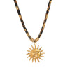 Trendy Fashion Stainless Steel Pendant Geometric Pattern Electroplated Unisex Necklace