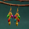 Trendy Festive Lantern Style Geometric Hoop Earrings For Women Acrylic Electroplated Party Jewelry