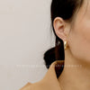 Trendy Geometric Metal Earrings In Alloy And Copper With Gold Plated Finish Elegant Versatile Fashion Earrings