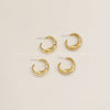 Trendy Geometric Metal Earrings In Alloy And Copper With Gold Plated Finish Elegant Versatile Fashion Earrings